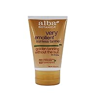 Alba Botanica: Very Emollient Sunless Tanner, Golden Tanning 4 oz (12 pack)