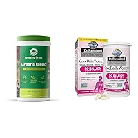 Amazing Grass Greens Blend Superfood: Super Greens Powder Smoothie Mix & Garden of Life, Dr. Formulated Women's Probiotics Once Daily, 16 Strains