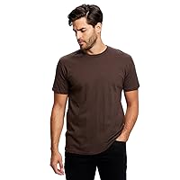Men's Made in USA Short Sleeve Crew T-Shirt 2XL BROWN
