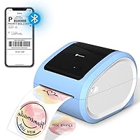 Phomemo Bluetooth Shipping Printer- D520-BT Thermal Label Printer 4x6 Printer for Small Business & Packages, Barcode, Address Labels, Postage, Compatible with Shopify, FedEx, Ebay, Etsy, Blue