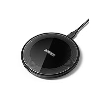 Anker 315 Wireless Charger (Pad), 10W Max Fast Charging - Compatible with iPhone 15/14/13 Series, Samsung S22, AirPods, Samsung Buds, Google Buds, and More - Wall Charger Not Included