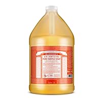 Dr. Bronner's - Pure-Castile Liquid Soap (Tea Tree, 1 Gallon) - Made with Organic Oils, 18-in-1 Uses: Acne-Prone Skin, Dandruff, Laundry, Pets and Dishes, Concentrated, Vegan, Non-GMO