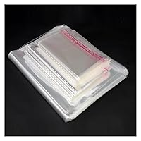 DAIZI823 100pc/pack OPP Stickers Self-Adhesive Transparent Plastic Bags Jewelry Packaging Bags Cloth Package Bag Gift Bags Widely Used (Gift Bag Size : 12x19cm)