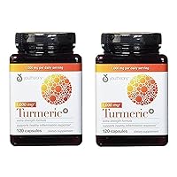 Youtheory Turmeric Extra Strength Formula Capsules 1,000 mg per Daily, 120 Count (Pack of 2)
