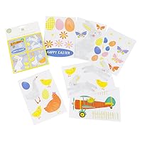 Talking Tables 6 x Reusable Easter Window Clings | Cute Springtime Decorations | Craft Activity for Kids | Easy to Apply, Stickers No Residue Eco-Friendly Packaging | Designed in The UK