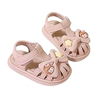 Girl Wedge Sandals Toddler Lightweight Casual Beach Shoes Children Wedding Birthday Anti-slip Adjustable Sandals Slippers