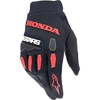 Alpinestars Honda Full Bore Gloves (Black/Bright Red, X-Large)