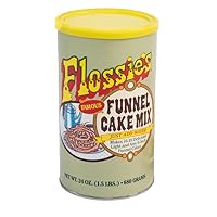 Flossie’s Famous Funnel Cake Mix, Just Add Water, Makes 16-18 Delicious Light and Airy 6in Funnel Cakes