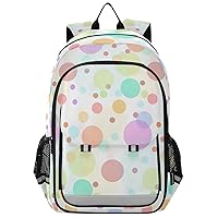 ALAZA Colorful Polka Dot Casual Daypacks Bookbag Bag