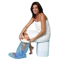Carex Cast Protector for Shower, Leg - The Ultimate Cast Covers for Shower Leg to Keep Your Cast and Bandages Dry While Bathing - 23