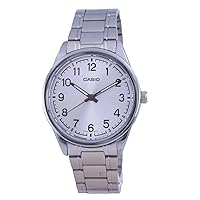 Casio MTP-V005D-7B4 Men's Standard Stainless Steel Silver Easy Reader Dial Analog Watch