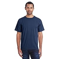 Men's 5.5 oz., 100% Ringspun Cotton Garment-Dyed T-Shirt L NAVY