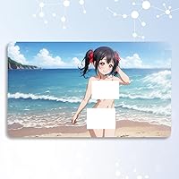 Love Master Card Game Play Mat Love Live Namiko Yazawa Play Mat Large Mouse Pad with Storage Case Card Game No Card Frame (23.6 x 13.8 x 0.1 inches (60 x 35 x 0.4 cm)