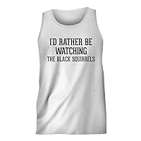 I'd Rather Be Watching THE BLACK SQUIRRELS - Men's Comfortable Humor Adult Tank Top
