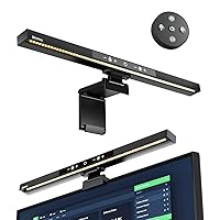 Monitor Light Bar with Remote Control, USB Computer Monitor Lamp, Eye-Care Screen Light Bar, Adjustable Color Temperature, Stepless Dimming, No Screen Glare Desk lamp Home Office Game