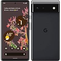 Pixel 6 – 5G Android Phone - Unlocked Smartphone with Wide and Ultrawide Lens - 128GB - Stormy Black