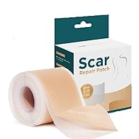 Silicone Scar Sheets, Professional Silicone Scar Tape (1.6” x 120” Roll), Reusable Painless Scar Removal Strips for Surgery Scars, Keloid, C-Section, Burn, Acne