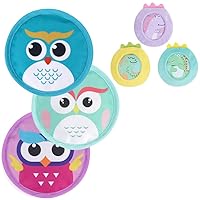 Hilph Bundle of 3 Kids Ice Pack with Soft Cover + 3 Boo Boo Ice Pack Owlswith Strap