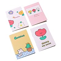 Cute Korean Pocket Notebook Diary Planner Note Pad 16 Sheets Ink-proof Lined Paper For Writing Important Things Planner Mini Notepads For Kids Party Mini Prism Notebook Memo Note Pads For Kids