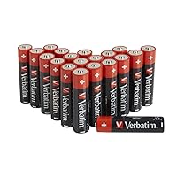 Verbatim Alkaline Battery AA 20 Pack (HANGCARD) 49877, Single-use, W125883314 ((HANGCARD) 49877, Single-use Battery, AA, 1.5 V, 20 pc(s), -18-50 øC, 50.5 mm)