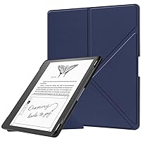 Case for Kindle Scribe 10.2 inch 2022,Light Weight Slim Shockproof Kickstand Foldable PU Leather with Auto Sleep Cover Case for Kindle Scribe 10.2 inch 2022 Released (Blue)