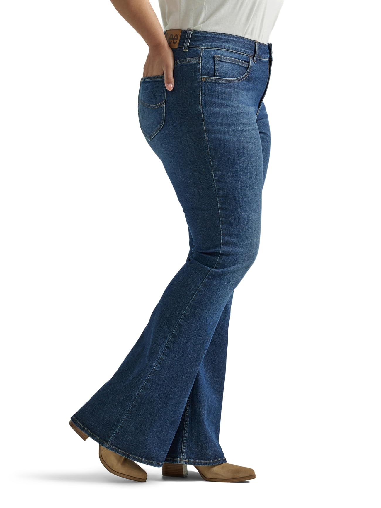 Lee Women's Plus Size Legendary Mid Rise Flare Jean