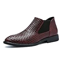 Men's Fashion Chelsea Boots Slip-on High-top Ankle Boots