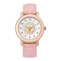 Taurus Constellation Women's Elegant Watch PU Leather Band Wrist Watch Analog Quartz Watches