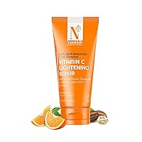 Advanced Organics Vitamin C Lightening Scrub for Exfoliation, Acne Control with Orange Peel Sensitive, Dry, Oily Skin, 3.5Oz