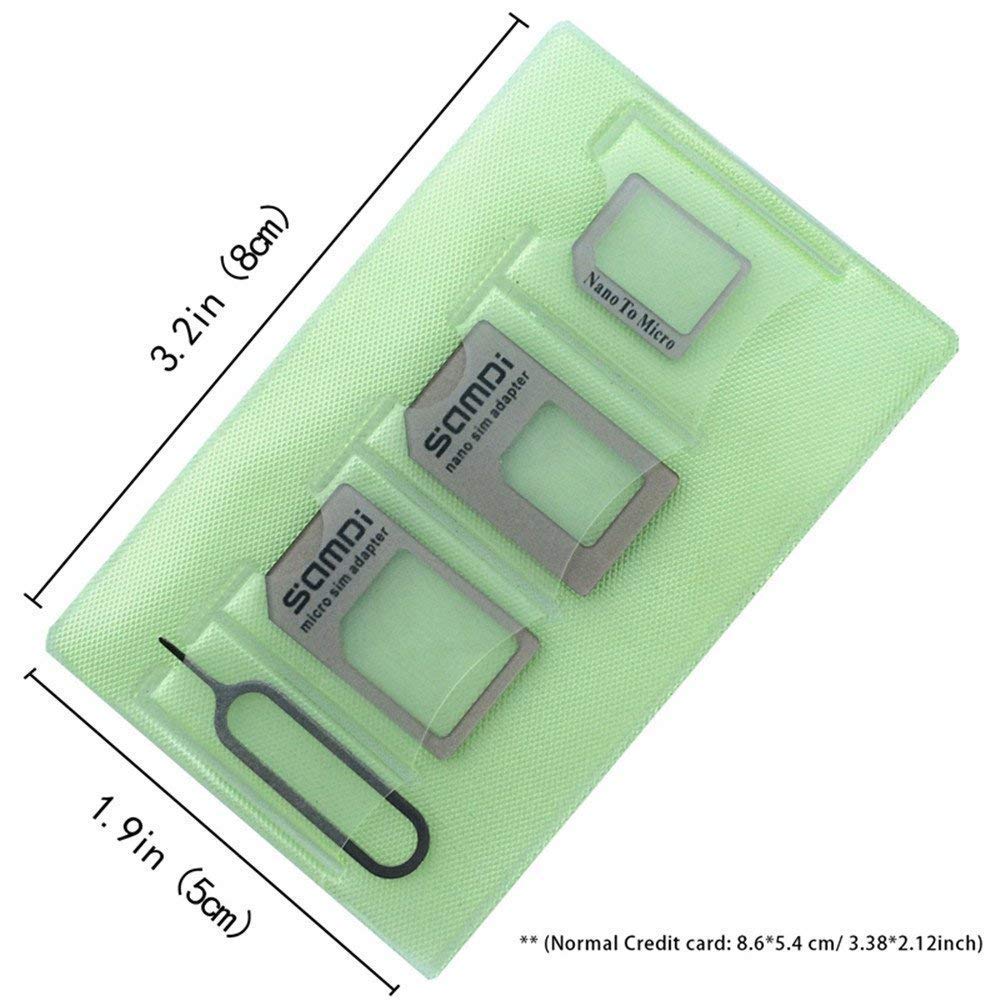 Sim Card Adapter Kit Includes Nano Sim Adapter / Micro Sim Adapter / Needle / Storage Sheet( Sim Card Holder ) ,Easy To Use And Storage Without Losing Them