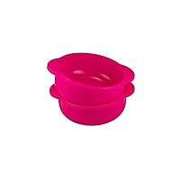 HONEY BEAR KITCHEN Little Sturdy Silicone Snack Bowls (Set of 2, Wildflower Pink)