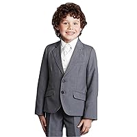 Children White One Button Suits for Baby Notch Lapel Boy Kids Formal Wedding Party Tuxedos