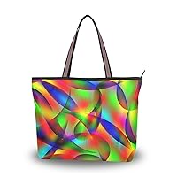 Abstract Art Shoulder Bag Top Handle Tote Bag Handbag for Women