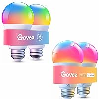 Govee Smart LED Bulbs, Bluetooth Light Bulbs Bundle 1000LM LED Smart Light Bulbs
