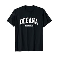 Oceana West Virginia WV Vintage Athletic Sports Design T-Shirt