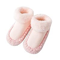 Baby Anti-Slip Socks Shoes Boys Girls Indoor Slippers Baby Sneakers Kids Non Slip Cute Prints Thickened Crib Shoes