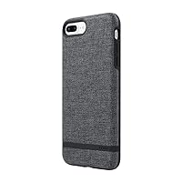 Incipio Carnaby iPhone 8 Plus & iPhone 7 Plus Case [Esquire Series] with Co-Molded Design and Ultra-Soft Cotton Finish for iPhone 8 Plus & iPhone 7 Plus - Gray