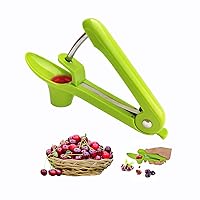 Cherry Pitter Cherry Pitter Tool Cherry Pitter Remover, Olive Pitter Fruit Pit Remover Cherry Pitter Remover Portable, Suitable for Home Kitchen, Cherry, Jujube and Red Date, Hawthorn - Green