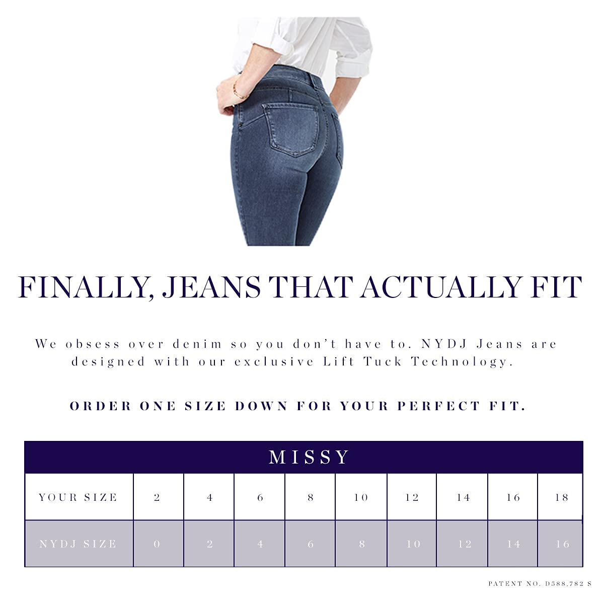 NYDJ Women's Marilyn Straight Denim Jeans