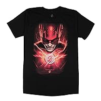 DC Comics Men'sThe Flash Worlds Collide Movie Poster Adult T-Shirt