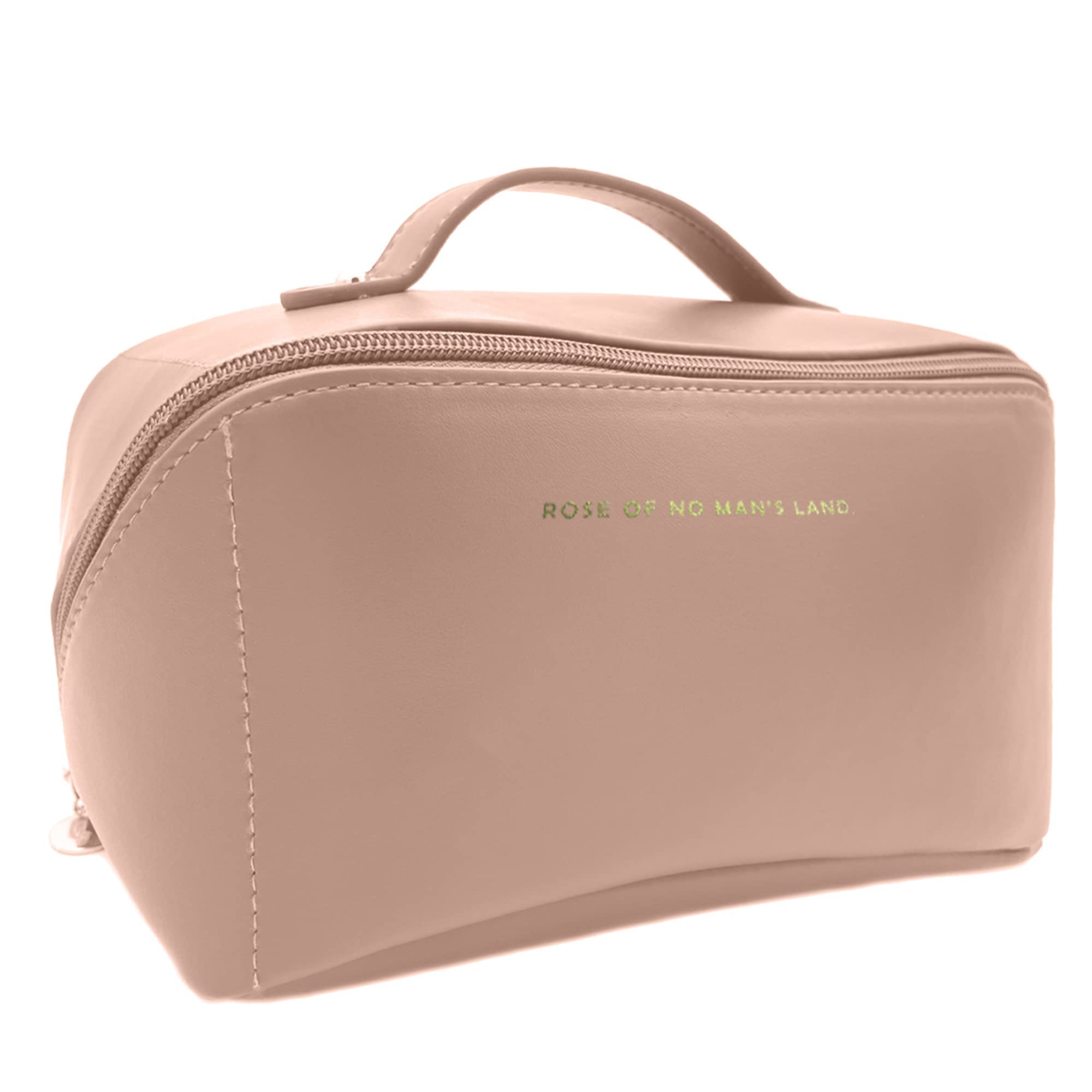 PU Leather Zipper Makeup Bag Large Capacity Checkered Cosmetic Bag