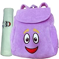 Dora Explorer Backpack, Dora Backpack, purple Dora Explorer Soft Plush Backpack,Backpacks Toys Toddler Gifts