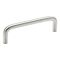 Amerock | Cabinet Pull | Brushed Chrome | 3-3/4 inch (96 mm) Center to Center | Everyday Heritage | 1 Pack | Drawer Pull | Drawer Handle | Cabinet Hardware