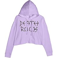 Expression Tees Death Rock Metal Beavis Parody Cropped Fleece Hoodie