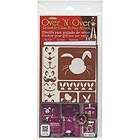 Armour Products GE21-1651 Over N Over Glass Etching Stencil, 5-Inch by 8-Inch, Easter