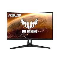 ASUS TUF Gaming VG27VH1BR 27” Curved Monitor, 1080P Full HD, 165Hz (Supports 144Hz), Extreme Low Motion Blur, Adaptive-sync, FreeSync Premium, 1ms, Eye Care, HDMI D-Sub