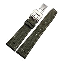 20mm 21mm 22mm Canvas Leather Watch Band Strap Fits For IWC PILOT'S WATCHES PORTUGIESER PORTOFINO FAMILY