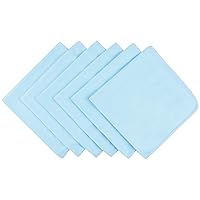 Microfibre Glass Window Cleaning Cloths Dish Rags Lint free Polishing Cloths for Dishes Eyeglasses Car Stainless Steel Appliances Mirrors Screens Camera Lenses etc 40cm x 40cm 6 Pack Blue