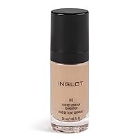 Inglot HD Perfect Coverup Makeup Foundation | Full Coverage Lightweight Liquid Primer | Hypoallergenic | Natural Make Up | Flawless Appearance | 30 ml (73)