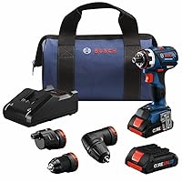 BOSCH GSR18V-535FCB15 18V Drill/Driver with 5-In-1 Flexiclick® System and (1) CORE18V® 4 Ah Advanced Power Battery, Black Blue